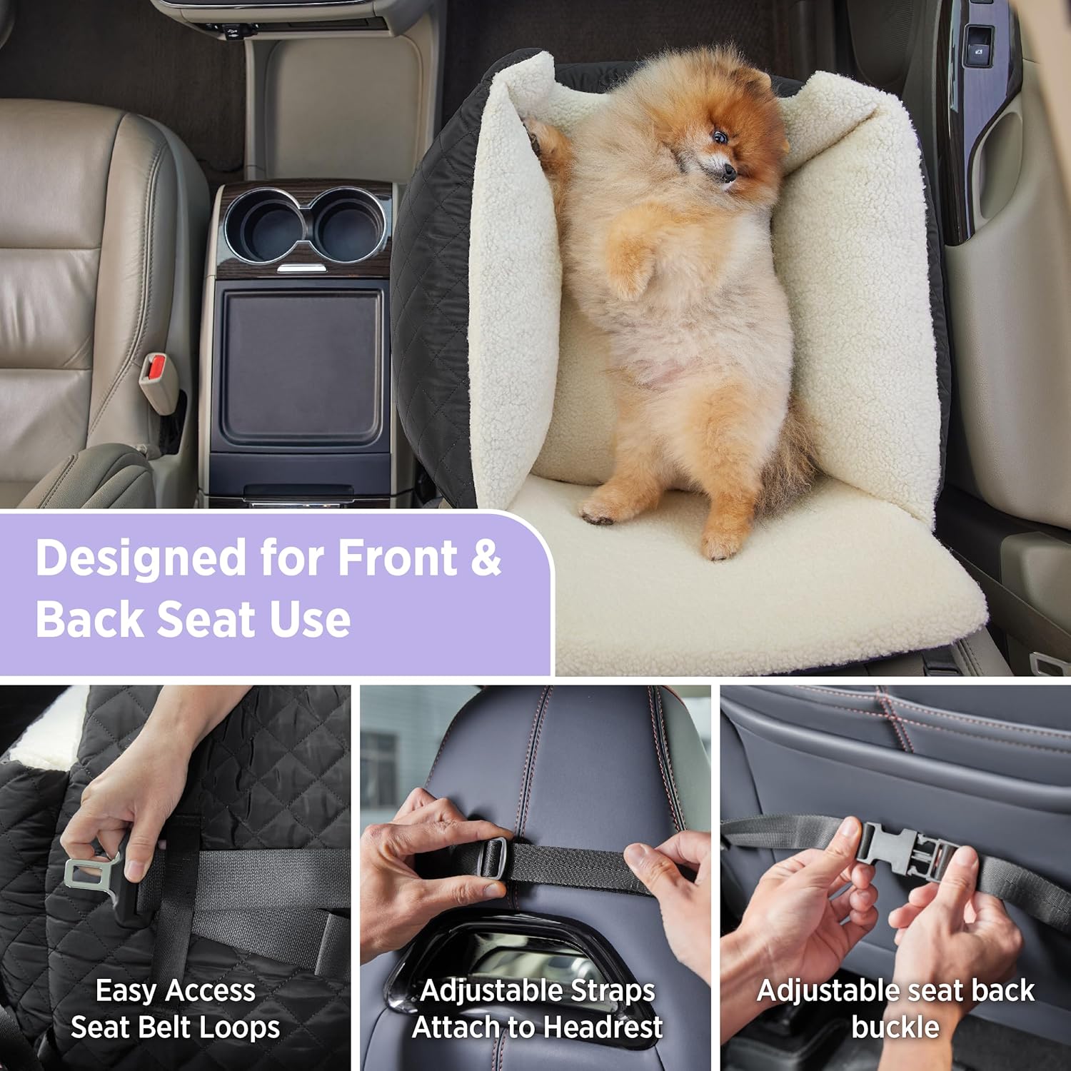 CozyCruiser Portable Pet Car Seat
